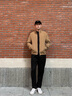 Scofield男裝25年春季新款時(shí)尚通勤商務(wù)休閑長袖外套簡約男士夾克 卡其色 L 175 曬單實(shí)拍圖
