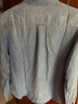 Levi's李維斯女士寬松簡(jiǎn)約氣質(zhì)時(shí)尚通勤cleanfit藍色上衣牛仔襯衫 淺藍色 M 曬單實(shí)拍圖