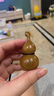 梨仙苑綠檀木雕刻福祿小葫蘆擺件文玩手把件家居裝飾品創(chuàng)意工藝品 小號(hào)帶掛繩：5.8*2.9*2.9cm 曬單實(shí)拍圖