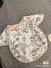 OAK FAMILY寶寶飯兜兒童罩衣小孩吃飯防水防臟防污 愛(ài)麗絲花園 均碼  曬單實(shí)拍圖
