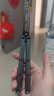 戰(zhàn)鯊 ARMED SHARK7系海妖V3版蝴蝶刀未開刃練習訓練刀折疊兒童甩手玩具耍刀未開刃 槍灰色/T型方頭（DLC黑刃） 曬單實拍圖