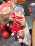 迪士尼男女寶寶夏季短袖連體衣2025新款嬰兒衣服抓周蛇寶百天服裝周歲禮 金邊小龍(無帽無襪) 66cm 曬單實(shí)拍圖