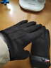 男士秋冬季麂皮絨運動(dòng)騎行保暖加厚絨手套防滑開(kāi)車(chē)外賣(mài)釣魚(yú)手套男 男士麂皮絨加厚三線(xiàn)黑色 均碼 曬單實(shí)拍圖