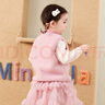 迷你巴拉（minibala）【絨絨衣】冬新款男女童雙面暖馬甲可愛(ài)保暖毛絨背心 粉紅60033 90 曬單實(shí)拍圖