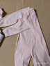 婧麒（JOYNCLEON）嬰兒衣服秋冬款德絨連體衣寶寶發(fā)熱保暖打底睡衣新生兒套裝 米色 66cm 曬單實(shí)拍圖