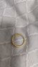 中國黃金（CHINA GOLD）足金紫荊花戒指女款黃金指環(huán)母親節(jié)情人節(jié)生日禮物送女友老婆媽媽 紫荊花戒指1g 20# 曬單實拍圖