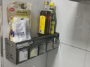WCZ德國廚房調料盒壁掛鹽味精佐料調味品收納盒家用高端墻掛式調 槍灰雙層-5格加獨立調料盒*5 曬單實(shí)拍圖