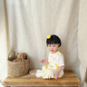 優(yōu)奇嬰兒短袖t恤夏季薄款夏天半袖兒童上衣女寶寶可愛男夏裝寶寶衣服 條紋小鴨【冰絲款】 90 曬單實拍圖