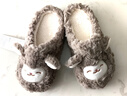 名創(chuàng)優(yōu)品（MINISO）棉拖鞋女小羊咩咩秋冬防滑包跟拖鞋保暖毛絨可愛月子家居情侶鞋 深灰【半包跟款】 38-39 (260mm) 【適合37/38碼穿】 曬單實(shí)拍圖