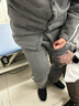 金闌亭秋冬男女易穿脫衣服PICC癱瘓臥床病人護理服骨折術(shù)后專(zhuān)用病號服 藍色空氣棉拉鏈套裝 3XL 曬單實(shí)拍圖
