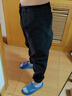 優(yōu)崛（YOUJUE）束腳褲男修身青春休閑褲男士縮口收腳錐形長(cháng)褲子寬松街頭風(fēng)國潮牌 黑色 34 曬單實(shí)拍圖