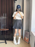 Teenie Weenie小熊T恤女2025年夏季新款潮流活力亮色休閑圓領(lǐng)短袖T恤上衣女 象牙白 XS 曬單實(shí)拍圖
