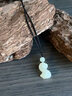 中國(guó)黃金（CHINA GOLD）和田玉項(xiàng)鏈生肖靈蛇吊墜卷卷蛇本命年情侶首飾生日禮物送女生老婆 和田玉蛇項(xiàng)繩-和田玉珠（小版）【品牌禮盒】 曬單實(shí)拍圖