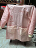 愛(ài)仕屋圍裙長(zhǎng)袖廚房罩衣成人女做飯反穿衣服棉布外套連袖工作服護(hù)衣 粉色-罩衣 曬單實(shí)拍圖
