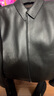 凱撒鹿皮真皮皮衣男士翻領新西蘭紅鹿皮夾克外套KS83516黑色180/96A 曬單實拍圖