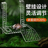 YEE烏龜曬臺(tái)爬臺(tái)水族箱爬坡剃刀蛋龜深高水位平臺(tái)龜缸浮島曬背臺(tái) 亞克力掛鉤曬臺(tái)小號(hào)+龜糧 曬單實(shí)拍圖