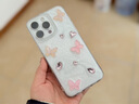 韓風ins珠光立體粉蝴蝶適用14promax手機殼iPhone13蘋果12/11新款 滴膠珠光 立體粉水鉆粉蝴蝶-單殼 蘋果15promax 曬單實拍圖