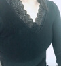 貓惑修身恒溫?zé)o痕保暖內(nèi)衣女士美體v領(lǐng)蕾絲薄款加絨加厚打底秋衣秋褲 寶藍(lán)色【上衣+褲子】【不加絨】 均碼 【適合80-135斤】 曬單實(shí)拍圖