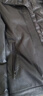 CJZ真皮皮衣男加大碼保暖秋冬高檔立領(lǐng)機車(chē)服可拆卸羽絨內膽牛皮夾克 黑色 XL 曬單實(shí)拍圖