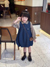 G.DUCKKIDS小黃鴨童裝女童春裝套裝春秋2025新款兒童碎花襯衫牛仔裙子兩件套 圖片色 90 建議1~2歲【 80-90cm】cm 曬單實拍圖