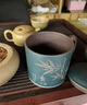 漢帝唐韻 HDTYUN宜興原礦紫砂杯帶蓋杯男士泡茶杯全手刻繪竹子大號辦公杯 素心蓋杯 曬單實(shí)拍圖