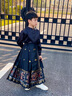 G.DUCKKIDS童裝漢服兒童套裝春秋季2024新款中國龍馬面裙女童男孩唐裝 黑色套裝【黑上衣+黑馬面裙】 140尺碼9~10歲【130-140cm】 曬單實(shí)拍圖