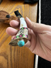 新疆英吉沙小刀純手工折疊刀靴子柄貝母手把肉水果刀戶(hù)外便攜鋒利 曬單實(shí)拍圖
