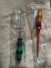 維拉（WERA）絕緣螺絲刀進口160/162一字十字VDE德國高壓電工維修防滑平口起子 一字【0.6x3.5x100】 曬單實拍圖