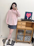 ELAND【公式襯衫】衣戀襯衫女純色棉感舒適長袖襯衣2025春季新款 淺粉色(26)L/Pink S 160 曬單實拍圖