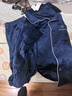 愛慕先生睡衣套裝男厚款海島絨抗靜電柔軟紅色本命年家居服NS43C951P 藍色80G XL (175) 曬單實拍圖
