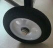 夏力布袋買(mǎi)菜車(chē)輪子購物車(chē)手拉車(chē)小拉桿車(chē)輪拖車(chē)轱轆通用配件橡膠發(fā)泡 外黑內白橡膠軸承輪125毫米一對 曬單實(shí)拍圖
