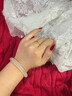 勛戀沙金999古法素圈戒指男女款情侶戒指實(shí)心永不掉色送女友禮物 美碼8/國碼16-18/適合120-135斤 曬單實(shí)拍圖