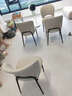 白日造夢(mèng)師北歐輕奢軟包椅高級家用餐椅爆款椅子餐桌椅簡(jiǎn)約現代酒店靠背公寓 米白色-貓抓皮革+超強承重框架 兩把起拍 曬單實(shí)拍圖