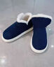 樸西包跟棉拖鞋男秋冬季居家室內加絨保暖男厚底毛毛棉鞋2026新款冬天 藏青色 40 【40-41】 曬單實(shí)拍圖
