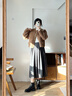 法曼萱（FAMANXUAN）【美拉德】皮毛一體小個子皮草女冬季新款高端羊羔毛短外套 曼城舊事 155/80A/XS 曬單實拍圖