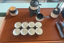 茶藝貴族優(yōu)品山河黑白配黃電木槽實(shí)木茶盤黑陶功夫茶具套裝家用整套一體式 曬單實(shí)拍圖