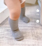 GOBABYGO丹麥嬰兒羊毛襪子兒童男女童秋冬季防滑地板襪寶寶6-12個月1-4歲 沙色【羊毛款】 1-2歲 曬單實拍圖