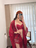 俏蓓依提拉內(nèi)衣女小胸聚攏顯大上托收副乳防下垂調(diào)整型無鋼圈平胸文胸罩 棗紅色 L -36/80ABC【通杯】 曬單實(shí)拍圖