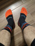 奧尼捷運動(dòng)長(cháng)筒五指襪專(zhuān)業(yè)越野跑步襪馬拉松登山徒步速干分趾襪子 紅色 S（35-38碼) 曬單實(shí)拍圖