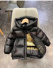 G.duck品牌兒童羽絨服女童中長(cháng)款冬季過(guò)膝長(cháng)款男童冬裝免洗白鴨絨外套潮 黑金 黑色長(cháng)款 140cm 曬單實(shí)拍圖