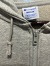 Champion【王俊凱同款】冠軍連帽衛(wèi)衣24新款刺繡小C開(kāi)衫外套男休閑上衣 淺灰色 M 曬單實(shí)拍圖