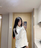 防曬衣女夏季2025新款冰絲防紫外線大帽檐短款外套女士薄款防曬服 白色 曬單實拍圖