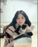 CRANTA KOMEIA圍巾女冬季撞色彩虹條紋保暖韓系針織毛線圍脖生日禮物送女友老婆 黑色 高級感ck風(fēng)送女朋友愛人實(shí)用高檔 曬單實(shí)拍圖