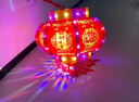 目送 旋轉(zhuǎn)燈籠 新年自動(dòng)旋轉(zhuǎn)燈籠走馬燈中式大紅燈籠電子燈籠陽臺(tái)燈籠 星月福牌款50#【遙控+定時(shí)】 43cm 曬單實(shí)拍圖