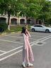 俞兆林防曬衣女長(zhǎng)款2025夏季新款修身收腰連衣裙防紫外線薄款冰絲外套服 粉色【冰感收腰-修身】 L 均碼【推薦80-100斤】 曬單實(shí)拍圖
