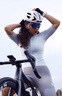 INBIKE女款長(cháng)袖騎行服夏季防曬衣透氣速干公路車(chē)山地自行車(chē)長(cháng)袖上衣裝備 淺蘭 M 曬單實(shí)拍圖