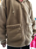 森馬（Semir）外套女仿羊羔毛搖粒絨雙面穿連帽舒暖重磅寬松夾克2024冬季新款 奶白10501 S 155/80A 曬單實(shí)拍圖