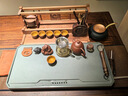 仁唐整塊天羅綠石茶盤(pán)高端簡(jiǎn)約家用石材手工排水雕刻茶臺茶具茶托盤(pán) 【天羅綠】50*25*3CM 曬單實(shí)拍圖
