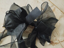 歐陽(yáng)先生超仙的大蝴蝶結發(fā)飾2026新款氣質(zhì)發(fā)夾女后腦勺感彈簧夾子頭飾 大蝴蝶結飄帶彈簧夾-黑色 A25-301 曬單實(shí)拍圖
