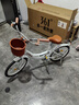 361度城市自行車女學(xué)生公主單車通勤6-18歲大兒童舒適腳踏帶車簍后座架 98%免安裝【輻條輪-奶油白】 18英寸 薦身高115-145cm/5-11歲 送騎行禮包/98%免安裝 曬單實(shí)拍圖